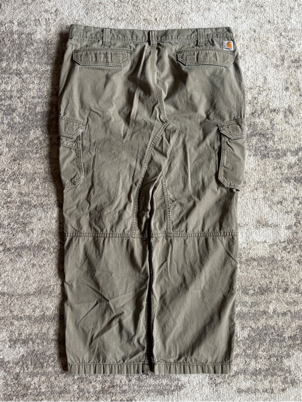 Carhartt Baggy Moss Green Force Tappen Relaxed Fit Ripstop Cargo Pants